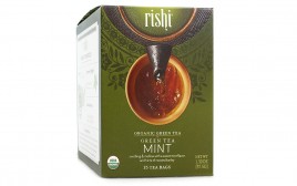 Rishi Tea Organic Green Tea, Mint  Box  15 pcs
